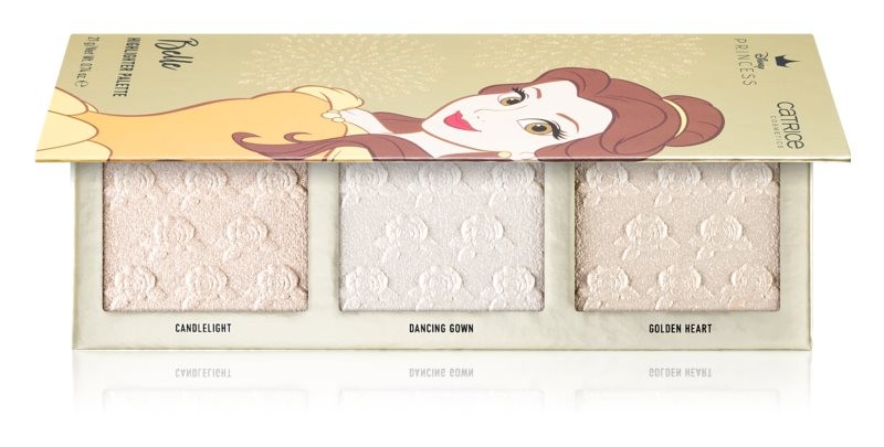 Catrice Disney Highlighters Princess Belle, Катрис Принцессы Диснея Паллетка хайлайтеров Белль, Лимитированная коллекция, Германия