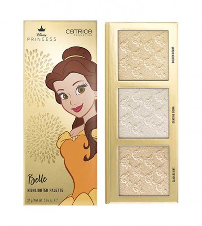 Catrice Disney Highlighters Princess Belle, Катрис Принцессы Диснея Паллетка хайлайтеров Белль, Лимитированная коллекция, Германия