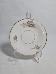 Чайная пара винтажная Im Stil Hutschenreuther &quot;Деревенский пейзаж&quot; в пастельных тонах, фарфор, Германия, 1970-80гг.