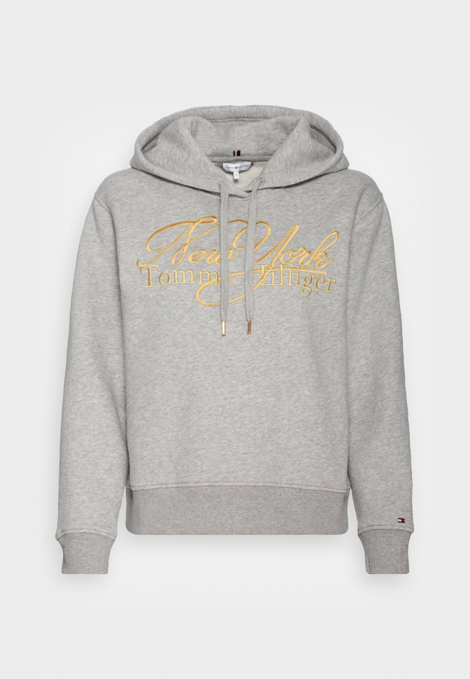 Купить Tommy Hilfiger HOODIE Sweatshirt light grey ХУДИ Свитер светло-серый  в интернет-магазине Diskontshop.eu Германия всего за 26 382 руб. в