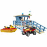 Bruder bworld Set Life Guard Station mit Quad + Personal bworld set Станция спасателя с квадроциклом + персонал