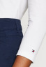 Tommy Hilfiger SLIM SIGNATURE 3/4 Long sleeved top optic white SLIM SIGNATURE 3/4 Топ с длинными рукавами оптический белый