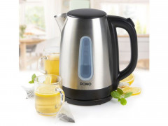 Domo Wasserkocher, 1.7 l, 2200 W, gross leise mit 360&deg;-Fuss, aus Edelstahl elektrisch ohne Kabel Teekocher  Чайник Domo, 1,7 л, 2200 Вт, большой, тихий, с подставкой на 360&deg;, из нержавеющей стали, электрочайник без кабеля