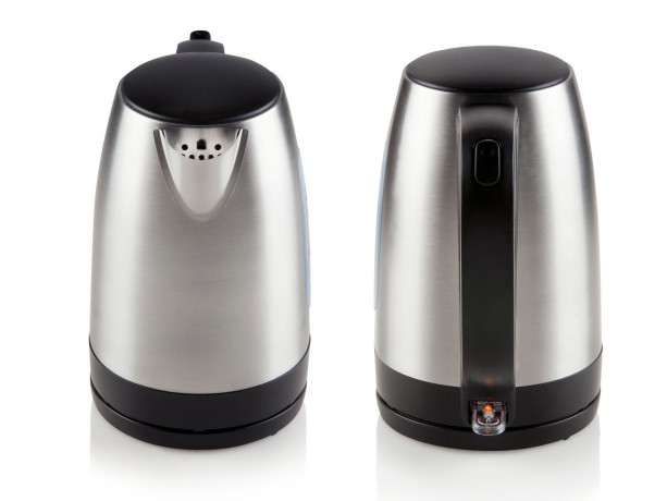 Domo Wasserkocher, 1.7 l, 2200 W, gross leise mit 360°-Fuss, aus Edelstahl elektrisch ohne Kabel Teekocher Чайник Domo, 1,7 л, 2200 Вт, большой, тихий, с подставкой на 360°, из нержавеющей стали, электрочайник без кабеля