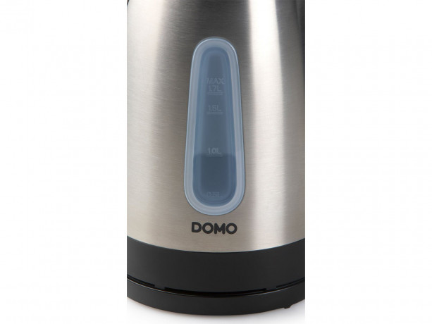 Domo Wasserkocher, 1.7 l, 2200 W, gross leise mit 360°-Fuss, aus Edelstahl elektrisch ohne Kabel Teekocher Чайник Domo, 1,7 л, 2200 Вт, большой, тихий, с подставкой на 360°, из нержавеющей стали, электрочайник без кабеля