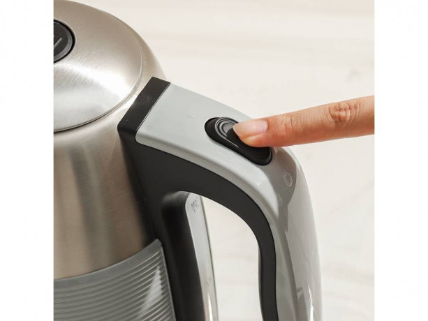 SWISS PRO+ SWISS PRO+ Wasserkocher Retro Wasserkocher Edelstahl Trockengehschutz, Doppelwandig, 2250,00 W Grau Чайник SWISS PRO+ Ретро-чайник из нержавеющей стали с защитой от выкипания, с двойными стенками, 2250,00 Вт