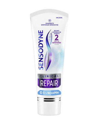 Sensodyne Clinical Repair Zahncreme 75ml, Зубная паста защита от чувствительности зубов с комплексом NovaMin 75 мл