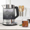 Arendo Arendo Wasserkocher, 1,5 l, 2200 W, Edelstahl Glas, mit Basisstation  Temperatureinstellung 70°C 100°C  Чайник Arendo, 1,5 л, 2200 Вт, стекло нержавеющая сталь, с регулировкой температуры на базовой станции 70°С 100°С