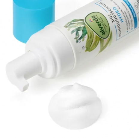 alverde NATURKOSMETIK Reinigungsschaum 3in1 Hydro, Гидро-очищающая пенка 3-в-1 с органическим алоэ вера, экстрактом водорослей и гиалуроновой кислотой, 150 мл
