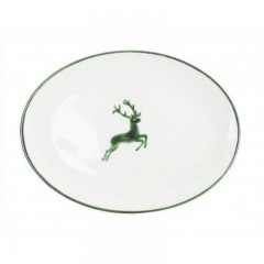 Gmundner Keramik Gmundner Keramik Gruner Hirsch Platte oval 28x21x2,3 cm Тарелка Gmundner Ceramics Green Deer овальная 28x21x2,3 см