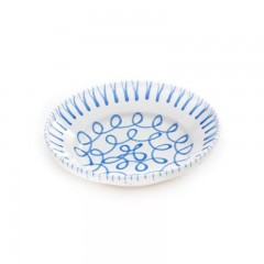 Gmundner Keramik Gmundner Keramik Blaugeflammt Reifschussel ohne Henkel d: 32 cm / h: 7,4 cm Керамическая чаша для глазури Gmundner с синим пламенем без ручки d: 32 см / высота: 7,4 см