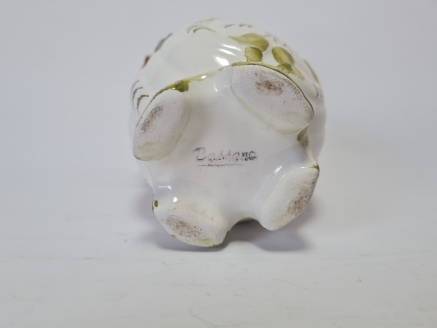 Bassano Ваза с фактурным рисунком и цветами, полностью ручная работа, 14,5 см, Италия, 1960-70гг.