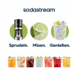 SodaStream E-DUO Upgrader Pack Аппарат для газирования воды (Германия), электрический, набор 7 предметов, создание газированной воды, 3 стеклянные и пластиковая бутылки 1 л, черный
