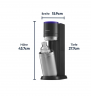 SodaStream E-DUO Upgrader Pack Аппарат для газирования воды (Германия), электрический, набор 7 предметов, создание газированной воды, 3 стеклянные и пластиковая бутылки 1 л, черный