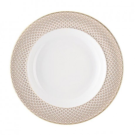 Rosenthal Rosenthal Francis Carreau Beige Suppenteller 22 cm Rosenthal Francis Carreau Бежевая тарелка для супа 22 см