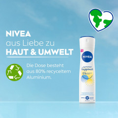 NIVEA Summer Happiness Deodorant Spray, 150 ml, Нивеа Дезодорант спрей, летний аромат, 0% алюминия, формула INFINIFRESH, 48ч защита, 150 мл