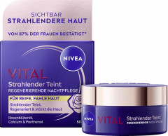 NIVEA VITAL Strahlender Teint regenerierende Nachtpflege, 50 ml, Нивеа ночной крем пантенол, коэнзим Q10, масло ши восстанавливающий 50 мл