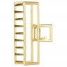SOHO Niba Square Large Metall Haarklammer Gold Большая металлическая заколка для волос Niba Square