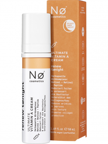 NO COSMETICS Renew tonight Ultimate Vitamin A Cream, 50 ml, No Cosmetics Ночной крем для лица с витамином A, сокращает морщины и повышает упругость, 50 мл