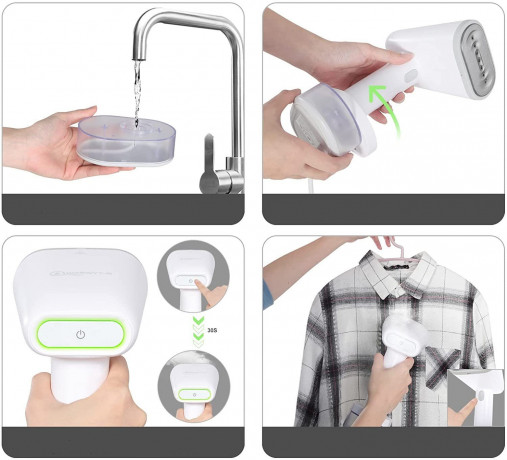 EUGAD EUGAD Dampfburste, 1600,00 W, mit Selbstreinigungsfunktion 250 ml  Паровая щетка EUGAD, 1600,00 Вт, с функцией самоочистки, 250 мл.