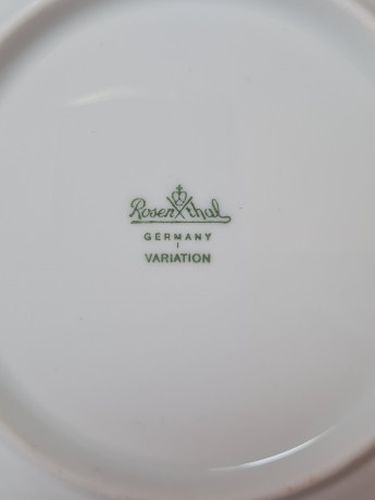 Тарелки винтажные Rosenthal, белый фарфор, 2 шт x 16 x 1,5 см, Германия, 1960-70гг.