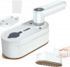 EUARY EUARY Dampfbugeleisen Reise Bugeleisen Mini Kabellos Dampfbugeleisen Klein 1200W 120ML, LED Display 20s Quick Heating Iron Steamer fur Zuhause und Unterwegs Grau Дорожный утюг с паровым утюгом EUARY, мини-беспроводной паровой утюг, маленький, 1200 В