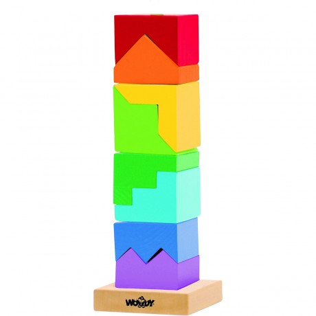 Woodyland Holzspielzeug Steckturm \/ Steckspiel \/ stapelspiel Деревянная башня для укладки игрушек / игра для укладки / игра для укладки