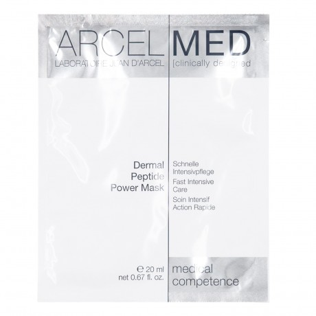 JEAN D'ARCEL Dermal Peptide Power Mask ARCELMED Tuchmaske Anti-Aging Maske mit Repair-Sofort-Effekt Dermal Peptide Power Mask ARCELMED тканевая маска антивозрастная маска с немедленным восстанавливающим эффектом