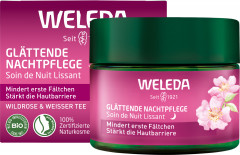 WELEDA Glaettende Nachtpflege, 40 ml, Разглаживающий ночной крем с органической дикой розой и белым чаем, 40 мл