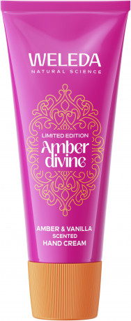 WELEDA Amber Divine Handcreme, 50 ml, Увлажняющий питательный крем для рук Amber Divine с ароматом ванили, амбры и ветивера, 50 мл
