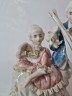 Barock Rokoko Porzellan Винтажная статуэтка в стиле рококо "Скрипач и девушка", 17см х 12см, Германия, 1950-60гг.