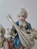 Barock Rokoko Porzellan Винтажная статуэтка в стиле рококо "Скрипач и девушка", 17см х 12см, Германия, 1950-60гг.
