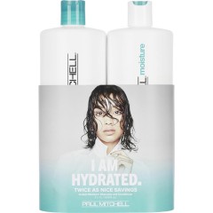 Paul Mitchell (Поль Митчелл)  Moisture Save On Duo, Instant Moisture Daily Shampoo Шампунь против перхоти 1000 мл + Daily Treatment 1000 мл / 1 шт.
