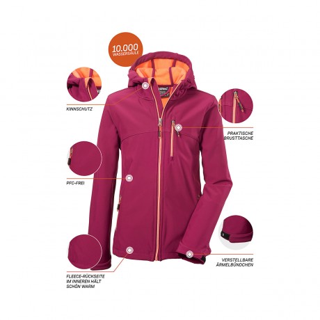 killtec Soft Shell Jacke Girls Softshelljacke Softshelljacken Куртка Soft Shell Куртка soft shell для девочек Куртки soft shell