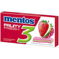 Mentos Fruity Fresh 3 zuckerfrei 33г, Мятное драже с фруктовым вкусом 14 шт.