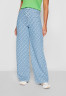 Tommy Hilfiger JACQUARD WIDE LEG Trousers blue ШИРОКИЕ НОГИ ЖАККАРДА Брюки синий