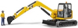Bruder BRUDER 2466 Cat Minibagger mit Bauarbeiter 1:16 Мини-экскаватор BRUDER 2466 Cat со строителем 1:16
