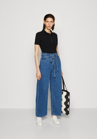 Tommy Hilfiger SLIM 5X2 Polo shirt black SLIM 5X2 Рубашка поло черный