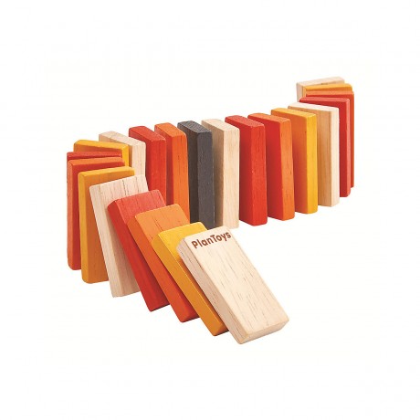 PLANTOYS Plan Toys Holzspiel Domino in der Dose Plan Toys деревянная игра Домино в жестяной банке