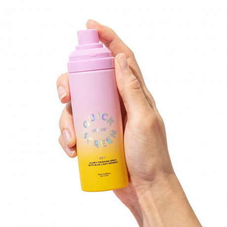 The Quick Flick Quick Screen SPF50+ Set Makeup Finishing Spray and Blue Light Defence  Набор Quick Screen SPF50+: спрей для завершения макияжа и защита от синего света