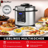 Scheffler Scheffler Multikocher 6L Elektrischer Reiskocher Schnellkochtopf, 14 Automatische-Programme, 1000,00 W, 6,00 l Schussel, Schongarer, Wokpfanne, Joghurtbereite Mehr, Edelstahl, Timer Мультиварка Scheffler электрическая рисоварка 6л, скороварка,
