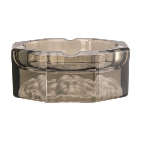 Rosenthal meets Versace Rosenthal Versace Medusa Lumiere Haze Ascher Glas grau d: 16 cm Пепельница Rosenthal Versace Medusa Lumiere Haze стекло серое d: 16 см
