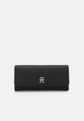 Tommy Hilfiger EMBLEM LARGE FLAP WALLET Wallet black КОШЕЛЕК С БОЛЬШИМ КЛАПАНОМ С ЭМБЛЕМОЙ Бумажник черный