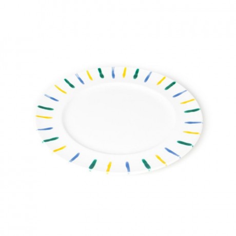 Gmundner Keramik Gmundner Keramik Buntgeflammt Speiseteller Gourmet d: 27 cm / h: 2 cm Керамическая тарелка для гурманов с разноцветным пламенем Gmundner d: 27 см / высота: 2 см