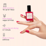 Manucurist Green  Nail polish Hollyhock, Лак для ногтей Hollyhock (Франция), стойкое покрытие без сколов, безопасная растительная формула 9 Free, 15мл