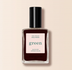 Manucurist Green Nail polish Hollyhock, Лак для ногтей Hollyhock (Франция), стойкое покрытие без сколов, безопасная растительная формула 9 Free, 15мл