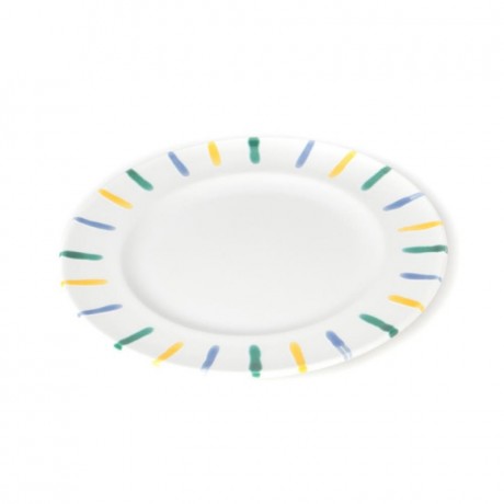 Gmundner Keramik Gmundner Keramik Buntgeflammt Dessertteller / Fruhstucksteller Gourmet d: 22 cm / h: 2,2 cm Gmundner Ceramics многоцветная пламенная десертная тарелка / тарелка для завтрака для гурманов г: 22 см / высота: 2,2 см