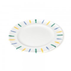 Gmundner Keramik Gmundner Keramik Buntgeflammt Dessertteller / Fruhstucksteller Gourmet d: 22 cm / h: 2,2 cm Gmundner Ceramics многоцветная пламенная десертная тарелка / тарелка для завтрака для гурманов г: 22 см / высота: 2,2 см