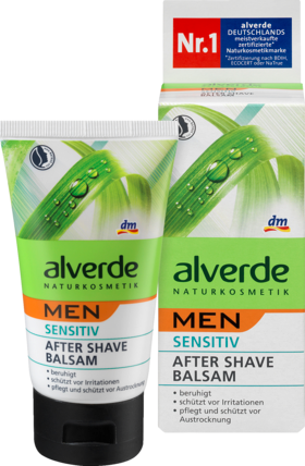 alverde NATURKOSMETIK MEN чувствительный после бритья Бальзам	, 75 мл