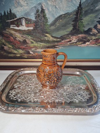 Mittel Haardt Кувшин для вина с фактурным рисунком, 500 мл, 16 x 12 см, Германия, 1960-70гг.